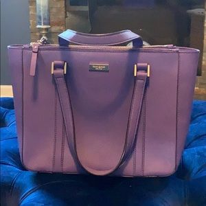 KATE SPADE Open Top Tote “Purple” Gently Used.